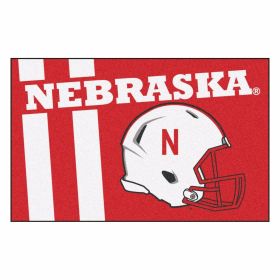 Nebraska Uniform Inspired Starter Rug 19"x30"