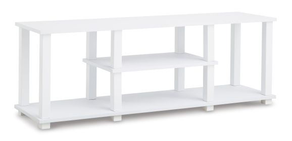 Ashley Baraga 48" White Contemporary TV Stand W410-10