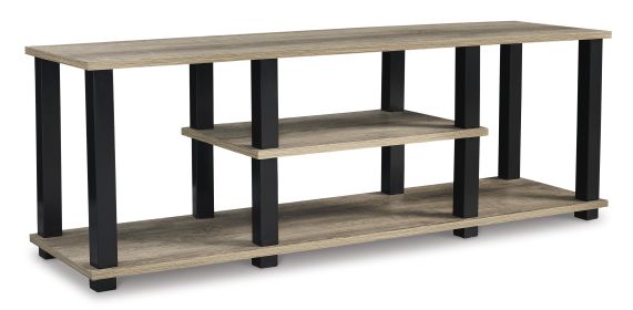 Ashley Waylowe 48" Natural/Black Contemporary TV Stand W201-10