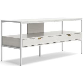 Ashley Deznee 60" White Contemporary TV Stand W162-68