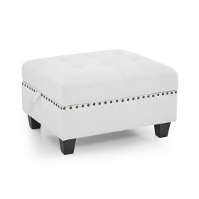 Ottoman for Modular Sectional; Ivory(25.5'x31.5'x19')