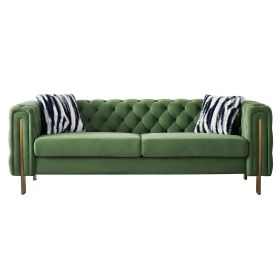 Modern velvet sofa TURQUOISE color