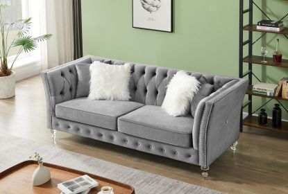 L8085B three-seat sofa gray