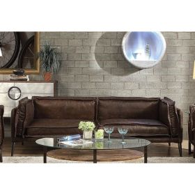 Porchester Sofa in Distress Chocolate Top Grain Leather 52480