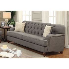 Alianza Sofa w/2 Pillows in Dark Gray Fabric 53690