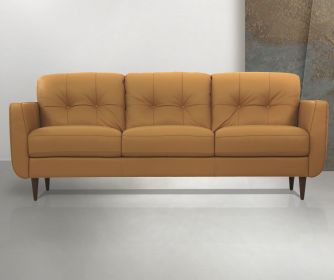 Radwan Sofa; Camel Leather 54955