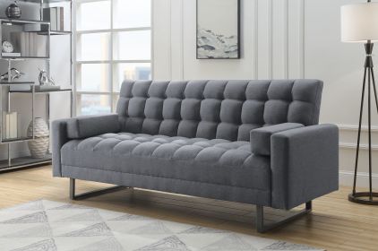 Limosa Adjustable Sofa; Gray Fabric 58260