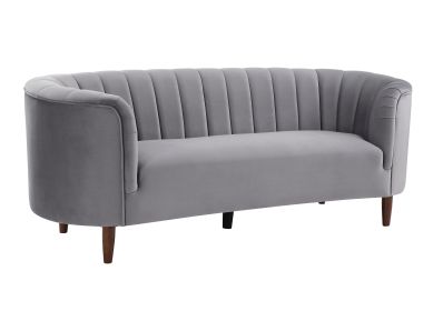 Millephri Sofa in Gray Velvet LV00166