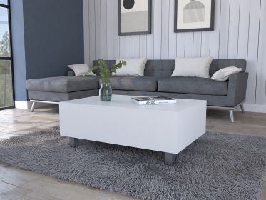 Tilton Rectangle Lift Top Coffee Table White