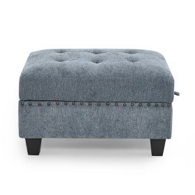 Ottoman for Modular Sectional; Navy(25.5'x31.5'x19')