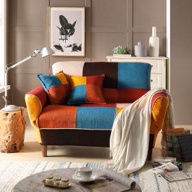 [VIDEO provided] U_STYLE Small Space Colorful Sleeper Sofa; Solid Wood Legs