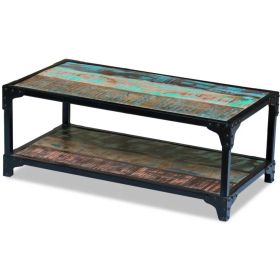 vidaXL Coffee Table Solid Reclaimed Wood