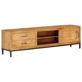 vidaXL TV Cabinet Solid Mango Wood 55.1"x11.8"x15.7"