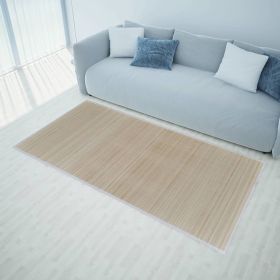 Rectangular Natural Bamboo Rug 31.5" x 78.7"