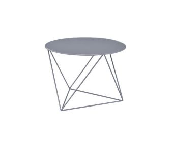 Epidia Accent Table; Gray Finish YF