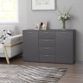 vidaXL Sideboard Gray 47.2"x14"x29.5" Engineered Wood