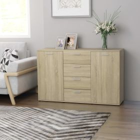 vidaXL Sideboard Sonoma Oak 47.2"x14"x29.5" Engineered Wood