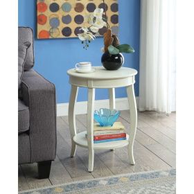 Aberta Side Table in Antique White