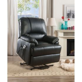 Ixora Recliner w/Power Lift & Massage in Black PU