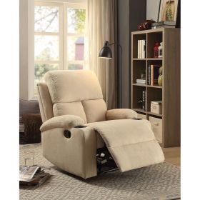 Rosia Recliner (Motion) in Beige Velvet