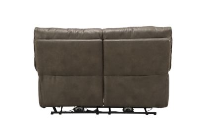 Harumi Loveseat (Power Motion); Gray Leather-Aire