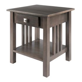 Stafford Accent Table, Oyster Gray