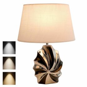 Modern Table Lamp Geometric Ceramic Base Bedside Nightstand Lamp Art Desk Lamps (Type: Style #1)