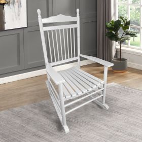 BALCONY PORCH ADULT ROCKING CHAIR - WHITE (Color: White)